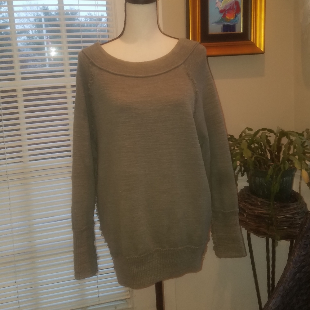 Free People Olive Sweatshirt